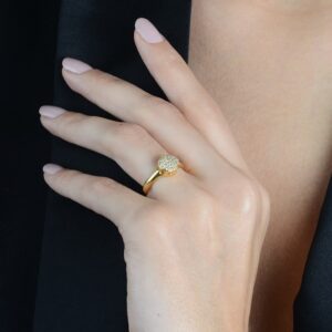 Anel Chuveirinho Cravejado