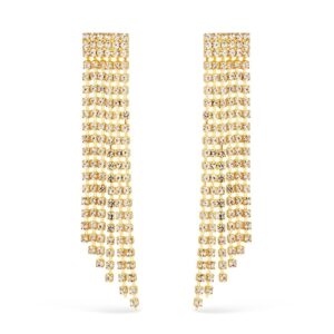 Brinco franja cristais