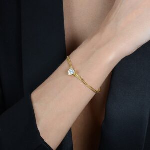 Pulseira Coração em Zircônia