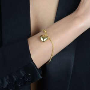 Pulseira de Cordão Baiano com Coração