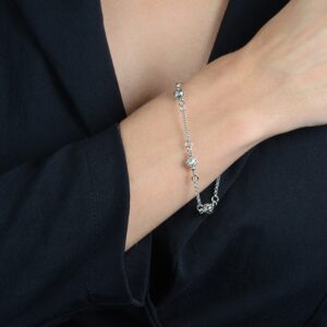 Pulseira  Elo Português com Esferas