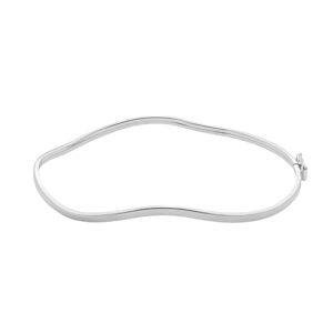 Bracelete Ondulado em Prata 925