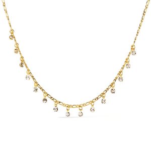 Chocker Dourada Pontos de Luz